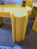 Style Set of 3 Yellow Nesting Tables